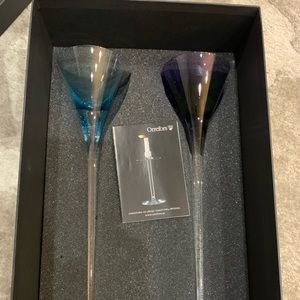 Orrefors Sweden Crystal Ceremony Toasting Flutes